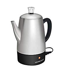 Mixpresso Electric Coffee Percolator | Stainless Steel Coffee Maker | Percolator Electric Pot – 10 cups