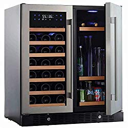 N’FINITY PRO HDX by Wine Enthusiast Wine & Beverage Center – Holds 90 Cans & 35 Wine Bottles – Freestanding or Built-In Wine Refrigerator