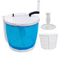 Portable Stacked Washer and Dryer Combo Mini Manual Washing Machine All in One Non-Electric Compact RV Laundry Machine