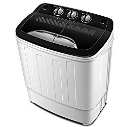 Portable Washing Machine TG23 – Twin Tub Washer Machine with Wash and Spin Cycle Compartments by ThinkGizmos (Trademark Protected)