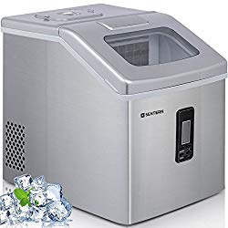 Sentern Portable CLEAR Ice Maker Machine Electric Stainless Steel Countertop Ice Making Machine, 48 lbs Per Day, Make Real Clear Ice Cubes Crystal Clear Ice