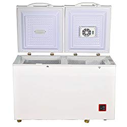 Smad 7.5 Cu.ft Solar Energy DC Refrigerator/Freezer Double Door Compressor Fridge