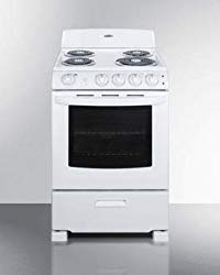 Summit RE2411W 24 Inch Wide 2.9 Cu. Ft. Free Standing Electric Range with Sensor Cooking