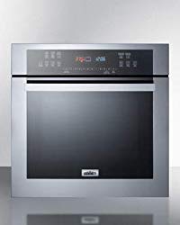 Summit SEW24SS 24 Inch Wide 2.7 Cu. Ft. Single Electric Oven with Steam Clean
