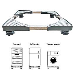 Washing Machine Base Refrigerator Stand Universal Mobile Base Multi-Functional Size Adjustable Base With 4 Strong Feet for Washer Dryer and Washing Machine Dolly (4 feets)