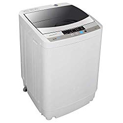 ZENSTYLE Full-Automatic Multifunctional Washing Machine Portable Compact 10 LB Top Load Laundry Washer/Spinner w/Drain Pump,10 programs 8 Water Level Selections, 5.74 FT Power Cord, 6.57 FT Inlet Hose
