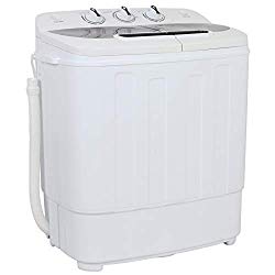 ZENY Portable Compact Mini Twin Tub Washing Machine 13lbs Capacity with Spin Dryer, Lightweight Small Laundry Washer for Apartments, Dorm Rooms,RV’s