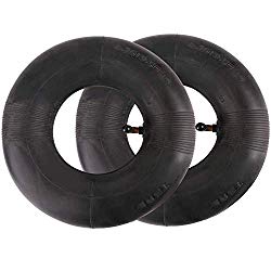 2 PCS 4.10/3.50-4″ Inner Tube Tire for Hand Truck, Dolly, Hand Cart, Utility Wagon, Utility Carts, Garden Cart, Snowblower, Lawn Mower, Wheelbarrow, Generator and More, 4.10-4 Replacement Tube