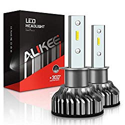 Aukee H1 LED Headlight Bulbs, 50W 10000 Lumens Extremely Bright 6000K CSP Chips Conversion Kit
