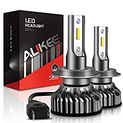 Aukee H7 LED Headlight Bulbs, 50W 6000K 10000 Lumens Extremely Bright CSP Chips Conversion Kit