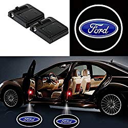 Bearfire 2 Pcs Wireless Car Door Led Welcome Laser Projector Logo Light Ghost Shadow Light Lamp Logos (ford)