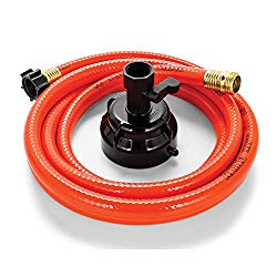 Camco 22999 Orange RhinoFLEX Gray Clean System with Hose and Jet Rinser Cap-Ideal for Flushing Black, Grey Water or Tote Tanks 5/8″ Inside Diameter