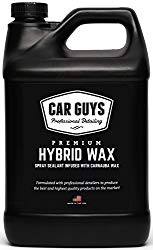 CarGuys Hybrid Wax Sealant – Top Coat Polish and Sealer – Infused with Liquid Carnauba for a Deep Hydrophobic Shine on All Types of Surfaces – 1 Gallon Bulk Refill