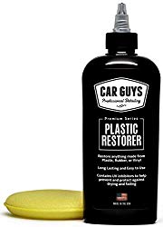 CarGuys Plastic Restorer – The Ultimate Solution for Bringing Rubber, Vinyl and Plastic Back to Life! – 8 oz Kit