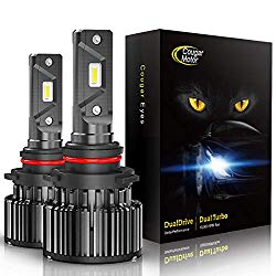 CougarMotor LED Headlight Bulbs All-in-One Conversion Kit – 9006-10000Lm 6000K Cool White CREE
