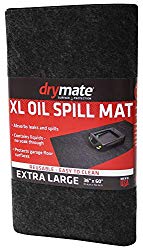 Drymate XL Oil Spill Mat (36 Inches x 60 Inches), Premium Absorbent Oil Mat – Reusable/Durable/Waterproof – Oil Pad Contains Liquids, Protects Garage Floor Surface (Made in The USA)