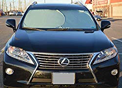 EcoNour Car Windshield Sun Shade – Blocks UV Rays Sun Visor Protector, Sunshade to Keep Your Vehicle Cool and Damage Free,Easy to Use,Fits Windshields of Various Size (X-Large 67.7 x 37 inches)