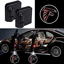 For Atlanta Falcons Car Door Led Welcome Laser Projector Car Door Courtesy Light Suitable Fit for all brands of cars (Atlanta Falcons)