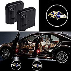 For Baltimore Ravens Car Door Led Welcome Laser Projector Car Door Courtesy Light Suitable Fit for all brands of cars (Baltimore Ravens)