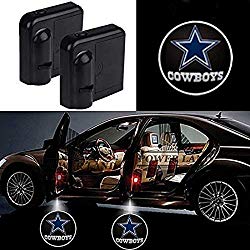 For Dallas Cowboys Car Door Led Welcome Laser Projector Car Door Courtesy Light Suitable Fit for all brands of cars (Dallas Cowboys)