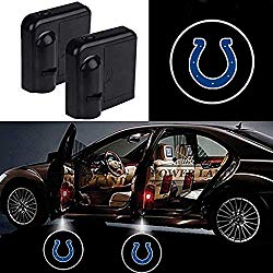 For Indianapolis Colts Car Door Led Welcome Laser Projector Car Door Courtesy Light Suitable Fit for all brands of cars (Indianapolis Colts)