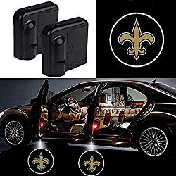 For New Orleans Saints Car Door Led Welcome Laser Projector Car Door Courtesy Light Suitable Fit for all brands of cars(New Orleans Saints)