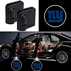 For New York Giants Car Door Led Welcome Laser Projector Car Door Courtesy Light Suitable Fit for all brands of cars(New York Giants)