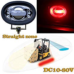 Fuguang LED Straight line Forklift Area Safety Light 8W Cree Red LED Work light Zone Risk Danger Area Warning Light Warehouse Forklift Truck Security Indicator (8W Straight line, Red)