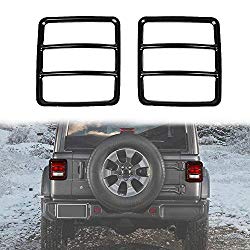 JeCar Metal Tail Light Guard Cover for 2018 2019 Jeep Wrangler JL Sport/Sports – Pair (Rugged Off Road)