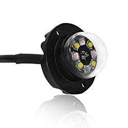 LED Hideaway Strobe Lights, YITAMOTOR 21 Flash Patterns Amber White Led Hideaway Lights For Truck, Car Bumper, Emergency Vehicle (Amber & White)