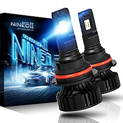 NINEO 9004 LED Headlight Bulbs | CREE Chips 12000Lm 6500K Extremely Bright All-in-One Conversion Kit | 360 Degree Adjustable Beam Angle
