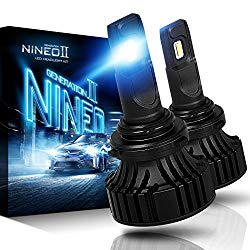 NINEO 9006 HB4 LED Headlight Bulbs | CREE Chips 12000Lm 6500K Extremely Bright All-in-One Conversion Kit | 360 Degree Adjustable Beam Angle