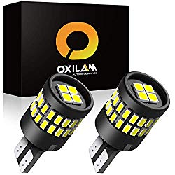 OXILAM 912 921 LED Reverse Lights Error Free 6000K Xenon White Extremely Bright T15 906 W16W for Backup Reverse Lights, Cargo Lights Replacement (Pack of 2)