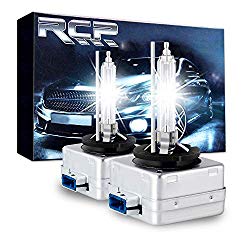 RCP D8S 6000K A Pair Xenon HID Replacement Bulb Diamond White Metal Stent Base 12V Car Headlight Lamps Head Lights 25W