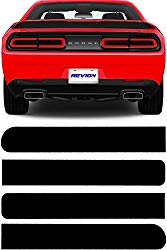 REVION Autoworks 2015-2020 Dodge Challenger Tail Light Tint Kit | Precut Inner Dark Black Smoke Vinyl Overlays for ’15-’20 Dodge Challenger Taillight | Tinted Dry Application Film