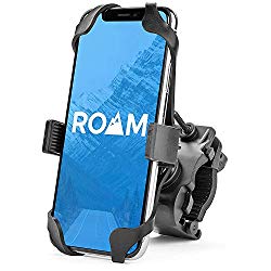 Roam Universal Premium Bike Phone Mount for Motorcycle – Bike Handlebars, Adjustable, Fits iPhone 11, X, XR, 8 | 8 Plus, 7 | 7 Plus, 6s Plus | Galaxy, S10, S9, S8, Holds Phones Up to 3.5″ Wide