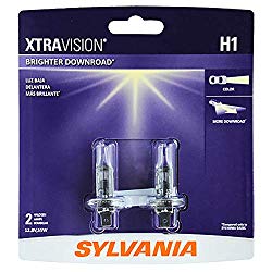SYLVANIA – H1 XtraVision – High Performance Halogen Headlight Bulb, High Beam, Low Beam and Fog Replacement Bulb (Contains 2 Bulbs)
