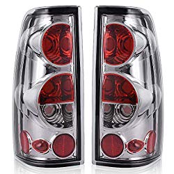 Taillights Tail Lamps For Chevy Chevrolet Silverado 1500 2500 3500 1999-2006 & 2007 with Classic Body Style GMC Sierra 1500 2500 3500 1999-2002 (Do Not Fit Barn Door/Stepside Models) ATTL2004