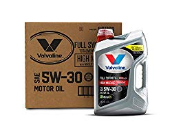 Valvoline  Full Synthetic High Mileage with MaxLife  Technology SAE 5W-30 Motor Oil 5 QT, Case of 3
