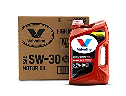 Valvoline  High Mileage with MaxLife  Technology SAE 5W-30 Synthetic Blend Motor Oil 5 QT, Case of 3