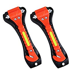VicTsing 2 Pack Safety Hammer, Emergency Escape Tool with Car Window Breaker and Seat Belt Cutter, Life Saving Survival Kit