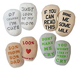 Baby Socks Gift Set – Unique Baby Shower or Newborn Present | Cute Quotes 4 Pair