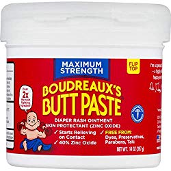Boudreaux’s Butt Paste Diaper Rash Ointment, Maximum Strength, 14 Oz