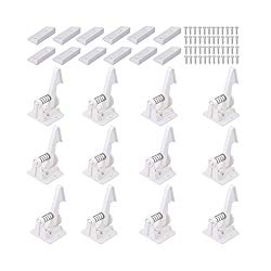 Child Safety Cabinet Locks Latches – 12 Pack,Kids Baby Proofing Lock Child Proof Drawer Locks – Cupboard Hidden Latch – Adhesive,Door Spring Lock – No Tools,Drill (White)
