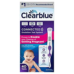 Clearblue Connected Ovulation Test System Featuring Bluetooth Connectivity and Advanced Ovulation Tests, 40 Count