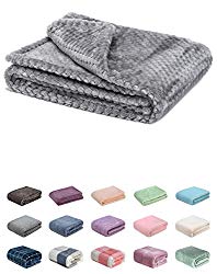 Fuzzy Blanket or Fluffy Blanket for Baby Girl or boy, Soft Warm Cozy Coral Fleece Toddler, Infant or Newborn Receiving Blanket for Crib, Stroller, Travel, Decorative (28Wx40L, XS-Flint Gray)
