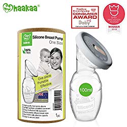 Haakaa Manual Breast Pump Milk Saver 4oz/100ml+Lid