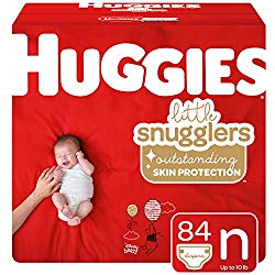 Huggies Little Snugglers Baby Diapers, Size Newborn, 84 Ct
