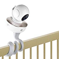 iTODOS Baby Monitor Mount for Motorola Baby Monitor, Arlo Baby Monitor and Most Universal Monitors Camera, Versatile Twist Mount Without Tools or Wall Damage – Gray
