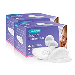 Lansinoh Stay Dry Disposable Nursing Pads for Breastfeeding, 200 count